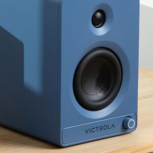 Victrola Tempo Bluetooth Bookshelf Speakers - Blue, , hires
