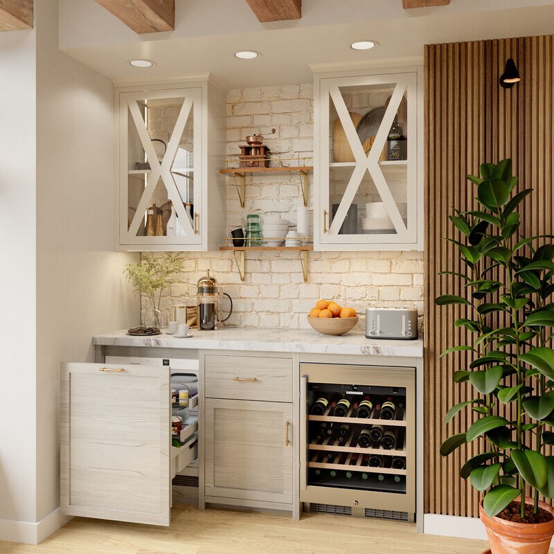 Liebherr 24 in. Undercounter Wine Cabinet with Wood Racks, Single Temperature Zone & 46 Bottle Capacity - Stainless Steel, , hires