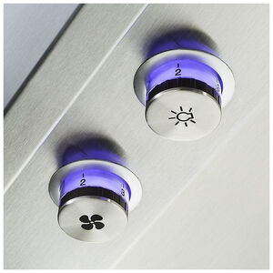 Viking 5 Series 36 in. Ducted Chimney Style Range Hood with 2 LED Lights - Stainless Steel, Stainless Steel, hires