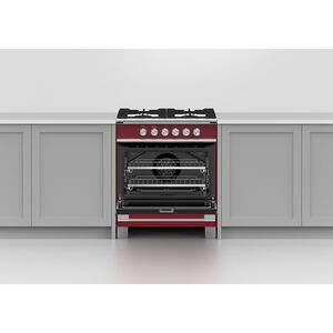 Fisher & Paykel 30 in. 3.5 cu. ft. Convection Oven Freestanding Gas Range with 4 Sealed Burners - Red, , hires