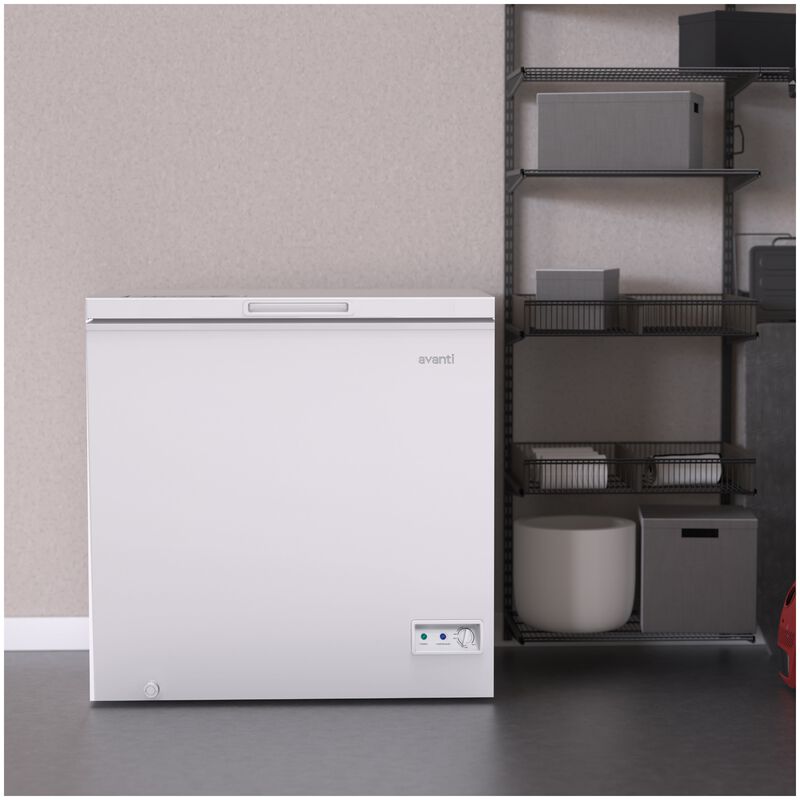 Avanti 33 in. 7.0 cu. ft. Garage-Ready Chest Freezer - White, , hires