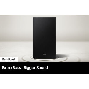 Samsung - B Series 2.1ch DTS Virtual:X Soundbar with Wireless Subwoofer - Black, , hires