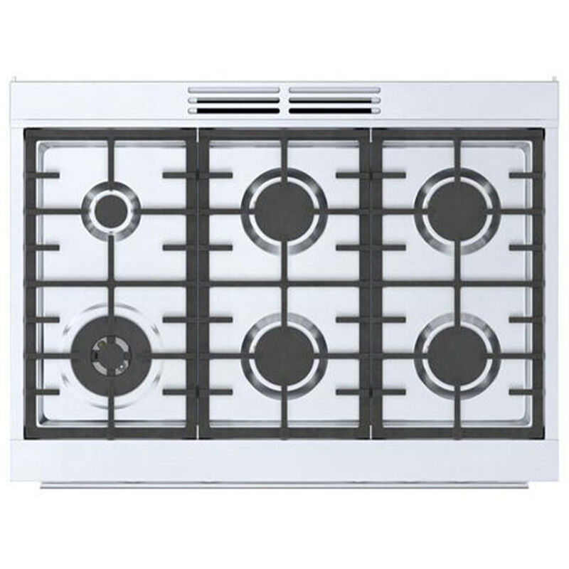 Bosch 800 Series 30 in. 3.7 cu. ft. Convection Oven Freestanding Gas Range with 5 Sealed Burners - Stainless Steel, , hires