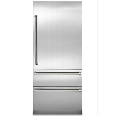 Viking 7 Series 36" Integrated Bottom Freezer Refrigerator Door Panel Kit- Stainless Steel | VIBDP36RSS