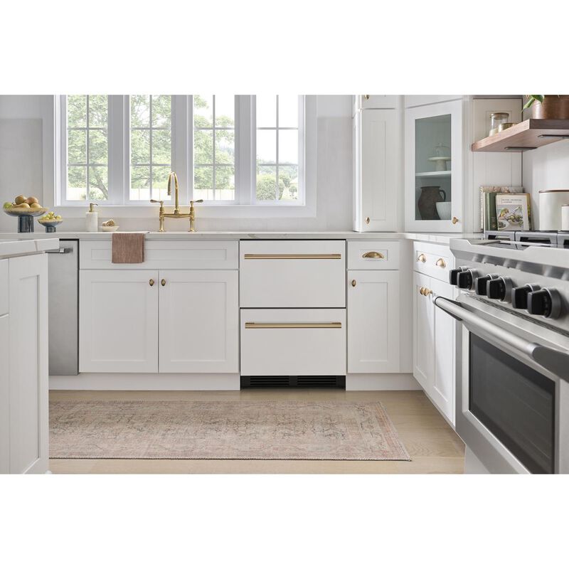 Zephyr Presrv Series 24 in. 3.9 cu. ft. Double Refrigerator & Freezer Drawers - Custom Panel Ready, , hires