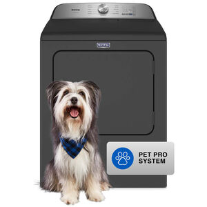 Maytag Pet Pro 29 in. 7.0 cu. ft. Electric Dryer with Pet Pro Option, Steam Cycle & Sensor Dry - Black, Black, hires