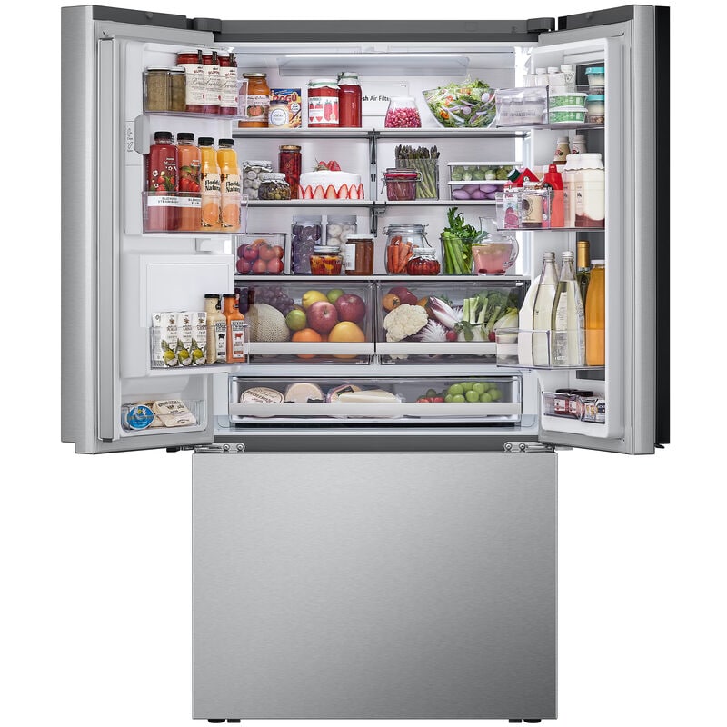 LG 36 in. 25.5 cu. ft. Smart Counter Depth French Door Refrigerator with Ice & Water Dispenser - PrintProof Stainless Steel, PrintProof Stainless Steel, hires
