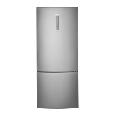 Haier 28 in. 15 cu. ft. Counter Depth Bottom Freezer Refrigerator - Stainless Steel | HRB15N3BGS