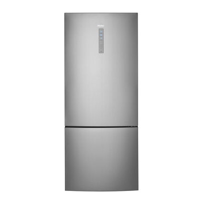 Haier 28 in. 15.0 cu. ft. Counter Depth Bottom Freezer Refrigerator - Stainless Steel | HRB15N3BGS