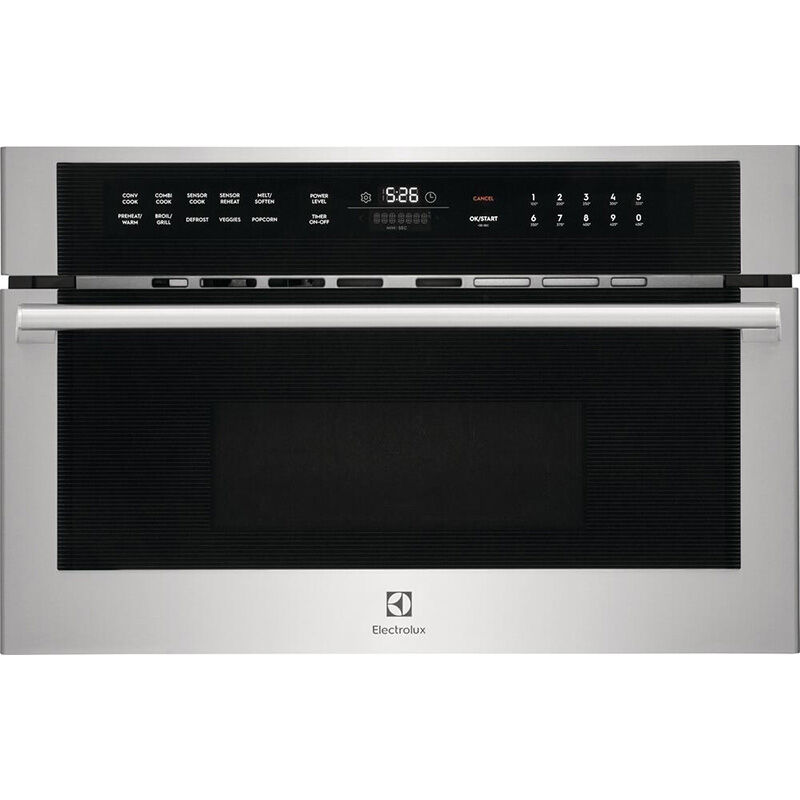 Electrolux 30 in. 1.6 cu. ft. 1000W Built-In Microwave with Convection & Sensor Cooking - Stainless Steel, , hires