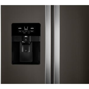 Whirlpool 36 in. 24.5 cu. ft. Side by Side Refrigerator with Ice & Water Dispenser - Black Stainless, Black Stainless, hires