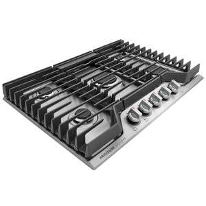 Frigidaire Gallery 30 in. 5-Burner Natural Gas Cooktop with Simmer Burner & Power Burner - Stainless Steel, Stainless Steel, hires