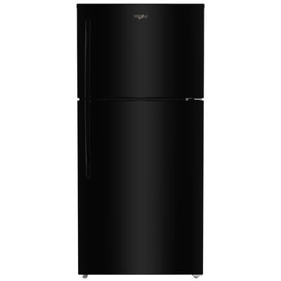Whirlpool 30 in. 19.3 cu. ft. Garage-Ready Top Freezer Refrigerator - Black | WRTX7419SB