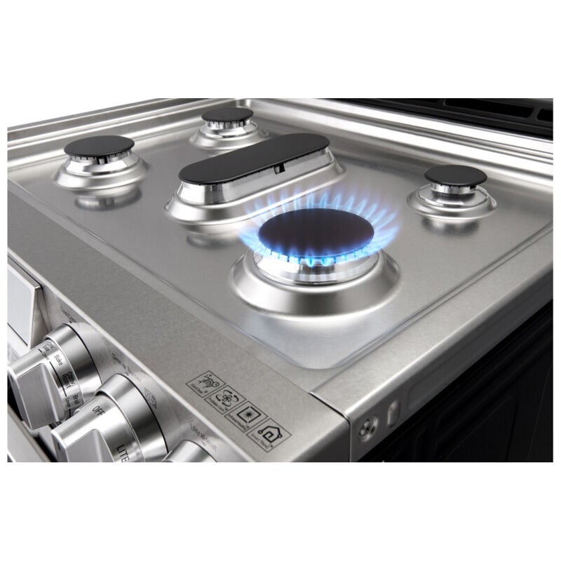 LG Signature Signature Series 30 in. 7.3 cu. ft. Smart True European Convection Double Oven Slide-In Dual Fuel Range with 4 Sealed Burners & Griddle - Stainless Steel, , hires