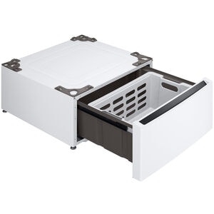 LG 27 in. Pedestal Storage Drawer with Basket - White, , hires