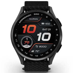 Garmin Approach S50 GPS Golf Watch, Slate with Black Nylon Band, , hires