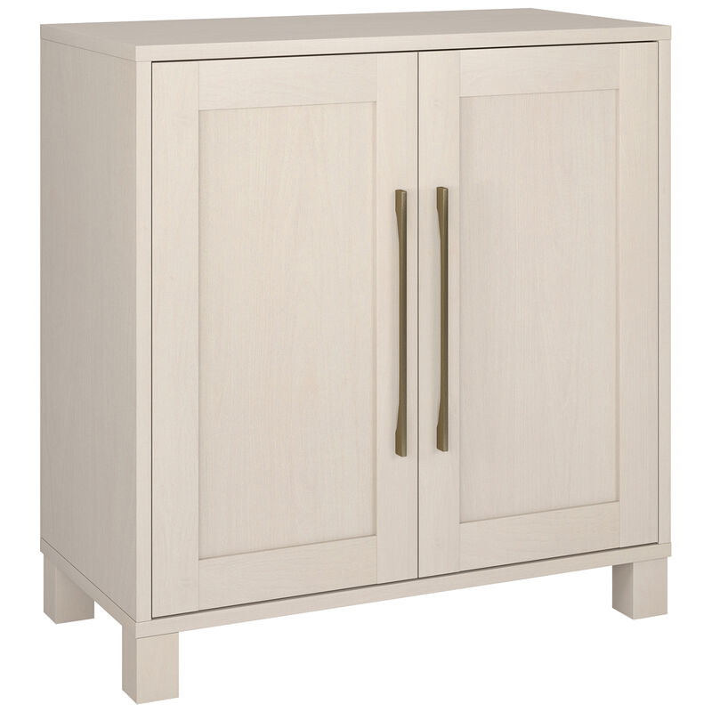 Hudson & Canal Chabot 28" Wide Rectangular Accent Cabinet - Alder White, , hires