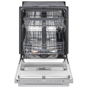 LG 24 in. Top Control Smart Dishwasher with 46 dBA Sound Level, 3rd Rack, QuadWash Pro & Dynamic Heat Dry - PrintProof Stainless Steel, , hires