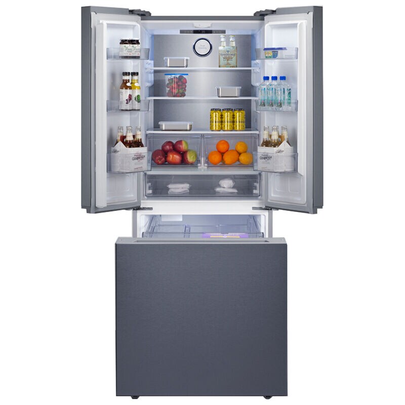 Summit 30 in. 16.1 cu. ft. Counter Depth French Door Refrigerator with Ice Maker - Stainless Steel, , hires