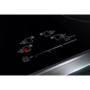 JennAir Rise Series 30 in. 6.4 cu. ft. Air Fry True European Convection Slide-In Electric Range with 4 Induction Burners - Stainless Steel, , hires