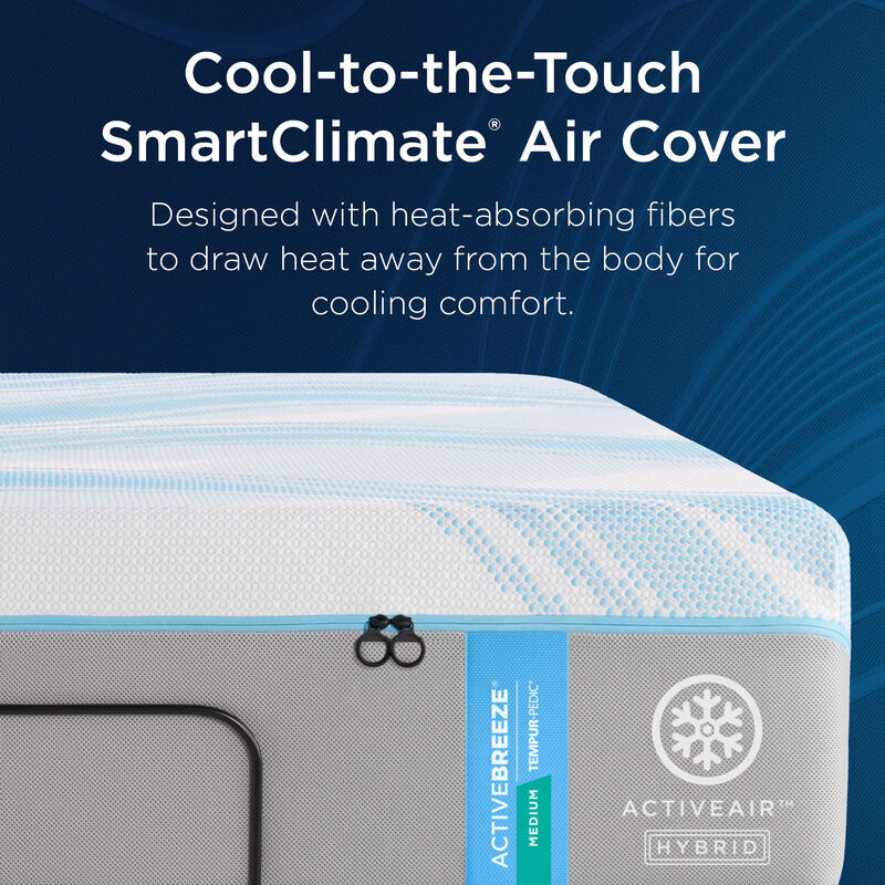 Tempur-Pedic ActiveBreeze 2.0 Medium Hybrid Twin XL Size Mattress, , hires