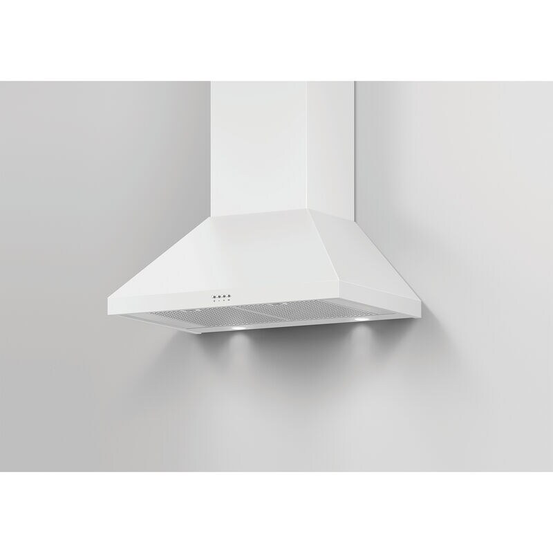 Fisher & Paykel Series 7 30 in. Convertible Chimney Style Range Hood with 600 CFM, 3 Fan Speeds & 2 LED Lights - White, , hires