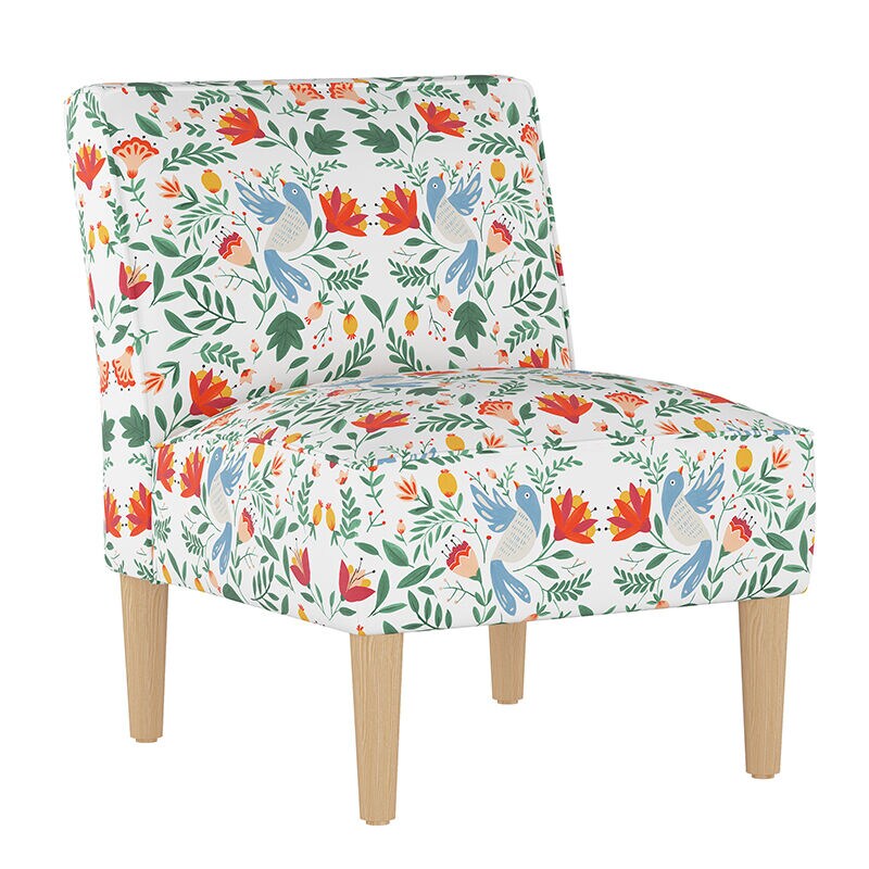 Bird fabric chair deals