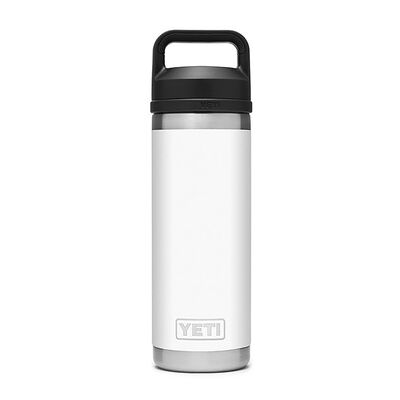 YETI Rambler 18 oz Bottle with Chug Cap - White | YRAMBC18WT