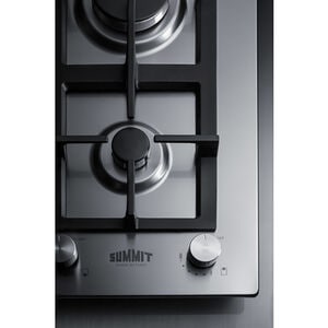 Summit 12 in. 2-Burner Natural Gas Cooktop with Simmer Burner - Stainless Steel, , hires