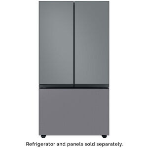 Samsung BESPOKE 3-Door French Door Bottom Panel for Refrigerators - Stainless Steel, , hires