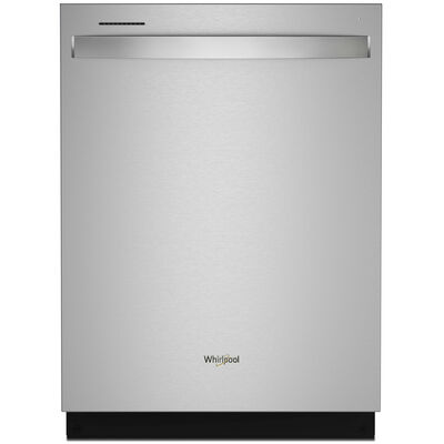 Whirlpool 24 in. Built-In Dishwasher with Top Control, 12 Place Settings, 5 Wash Cycles & Sanitize Cycle - Stainless Steel | WDT740SALZ