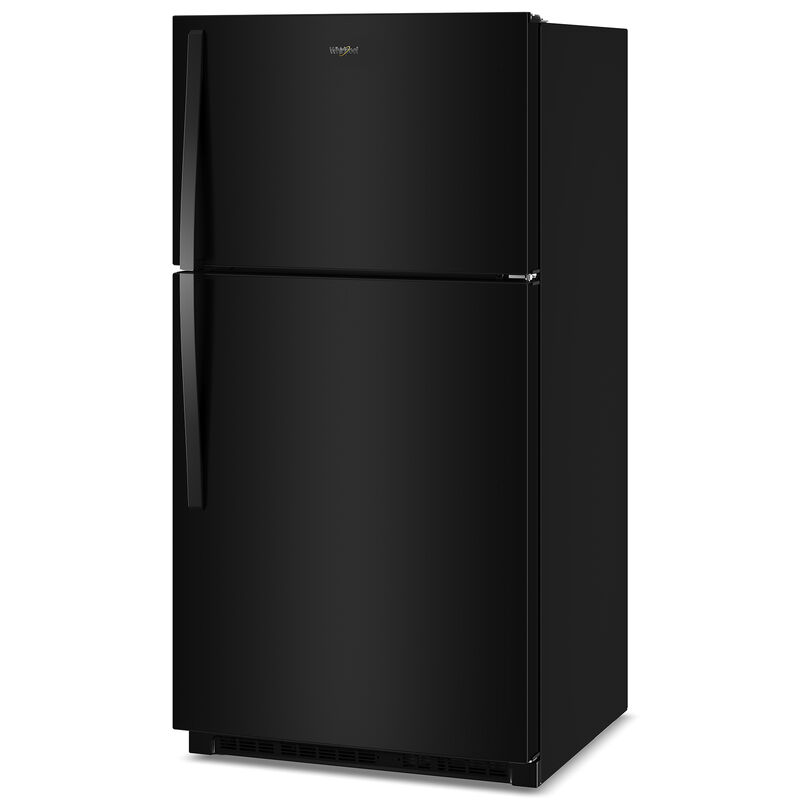 Whirlpool 33 in. 21.3 cu. ft. Garage-Ready Top Freezer Refrigerator - Black, Black, hires