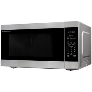 Sharp 24 in. 2.2 cu. ft. Countertop Microwave with 11 Power Levels & Sensor Cooking Controls - Stainless Steel, , hires