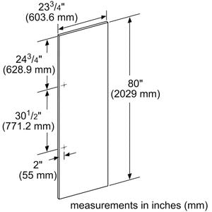 Thermador 24 in. Door Panel for Refrigerators - Stainless Steel, , hires