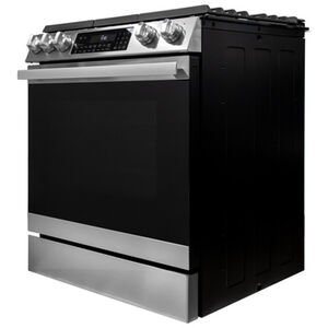 Sharp 30 in. 6.1 cu. ft. Air Fry Standard Convection Slide-In Gas Range with 5 Sealed Burners - Stainless Steel, , hires
