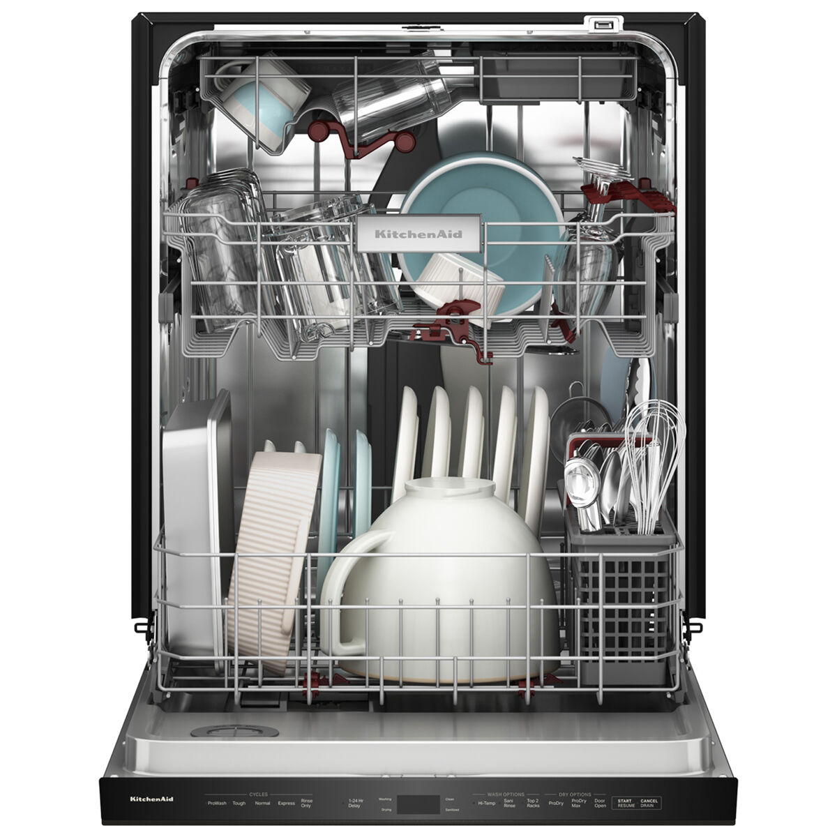 KitchenAid 24 in. Top Control Dishwasher with 44 dBA Sound Level