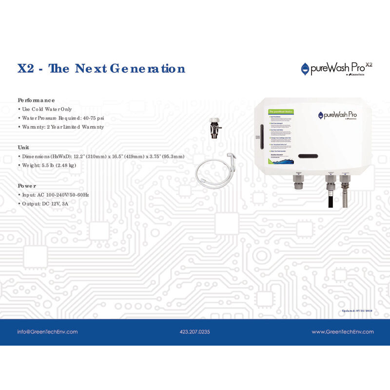 PureWash Pro X2 Sanitizing Detergent-Less Home Laundry System, , hires