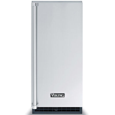Viking Professional 5 Series 15 in. Built-In Undercounter Outdoor Ice Maker with 26 lb. Ice Storage & Digital Control - Custom Panel Ready | FGIM5151