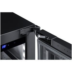Summit 15 in. Built-In/Freestanding 1.8 cu. ft. Compact Left-Hinged Beverage Center with Adjustable Shelves & Digital Control - Stainless Steel, , hires