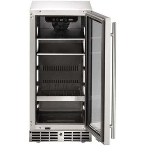 Marvel The Essential Collection 15 in. Built-In 3.0 cu. ft. Compact Beverage Center with Adjustable Shelves & Digital Control - Stainless Steel, , hires