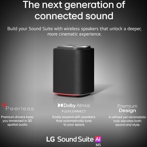 LG Sound Suite M5 Wireless Spaital Speaker - Black, , hires