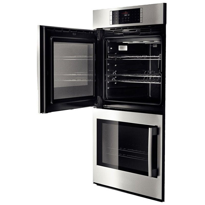 Bosch Benchmark Series 30 in. 9.2 cu. ft. Top Control Electric Double Wall Oven with True European Convection - Stainless Steel, , hires