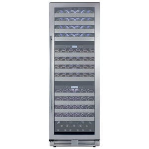 Summit 24 in. Wine Cooler with Wire Racks, Multi-Temperature Zones & 149 Bottle Capacity - Stainless Steel, , hires