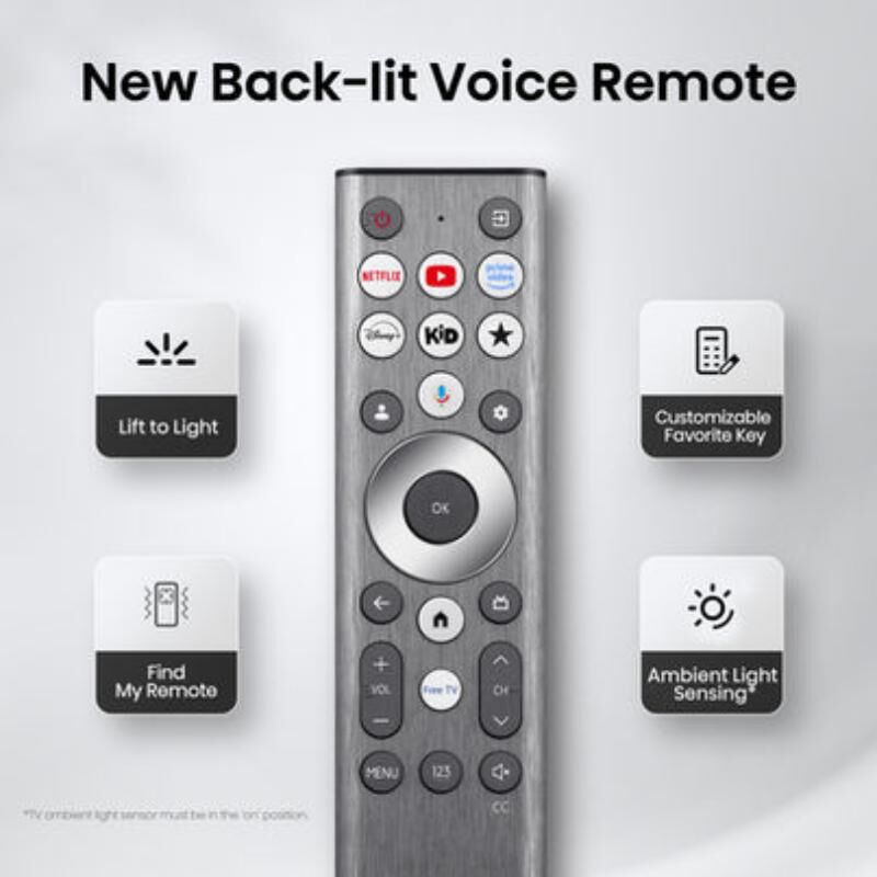 Hisense - 85" Class UR9 Series RGB Mini LED 4K UHD Smart Google TV, , hires