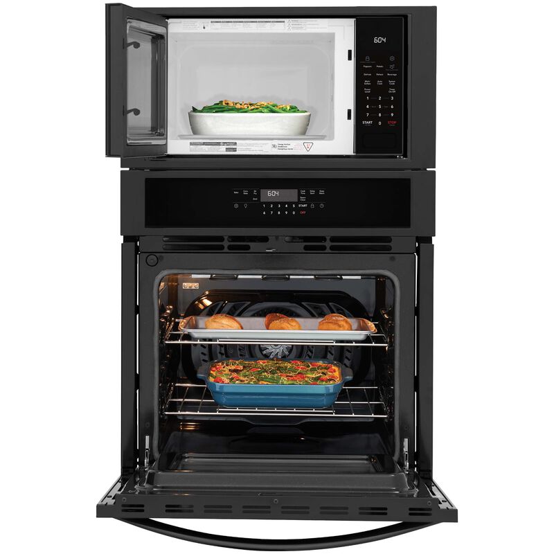 Frigidaire 27 in. 5.4 cu. ft. Electric Microwave/Wall Oven Combo with Standard Convection & Sensor Cooking - Black, , hires