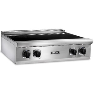 Viking 5 Series 30 in. 4-Burner Induction Rangetop with Simmer Burner & Power Burner - Stainless Steel, , hires