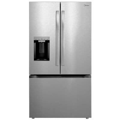 Midea 36 in. 29.3 cu. ft. Smart Garage-Ready French Door Refrigerator with One Touch Auto Fill Water Dispenser - Stainless Steel | MRF29D9BST