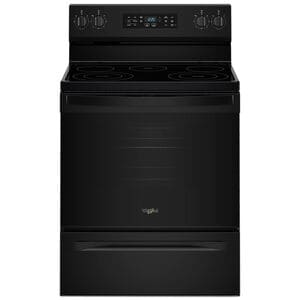 Whirlpool 30 in. 5.3 cu. ft. Air-Fry Standard Convection Electric Range with Radiant Burners - Black, , hires