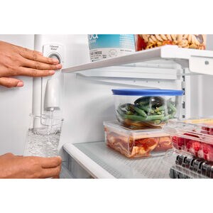Whirlpool 36 in. 25.2 cu. ft. French Door Refrigerator with Internal Water Dispenser - Fingerprint Resistant Stainless Steel, Fingerprint Resistant Stainless, hires