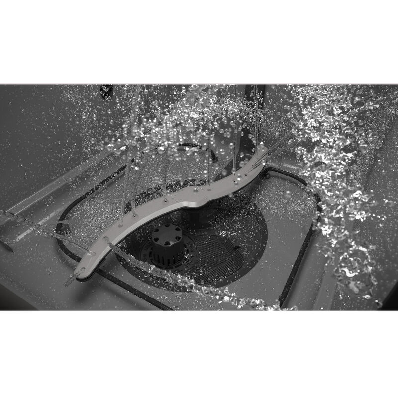 GE 24 in. Front Control Flush-Mount Dishwasher with 55 dBa Sound Level, Dry Boost & Pocket Handle - White, White, hires